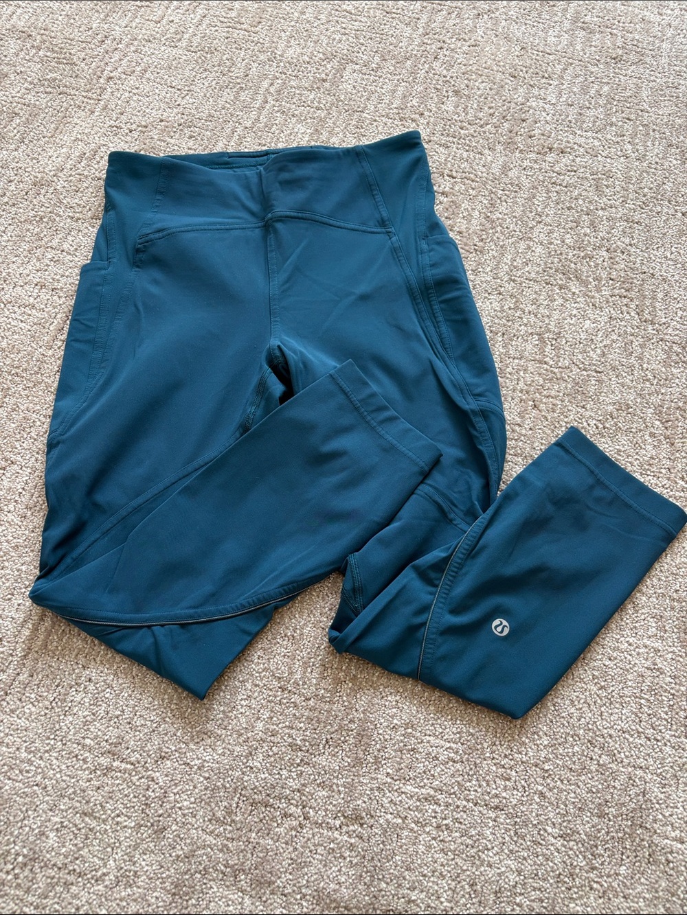 lululemon athletica Women’s Teal Blue Performance Leggings selling AS IS 🙌